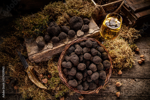 Mushroom black truffle photo