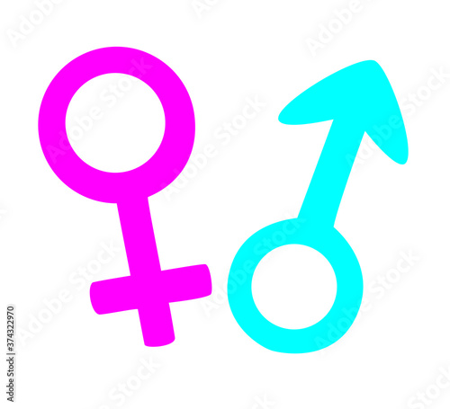 woman and man sign, vector, illustration, element