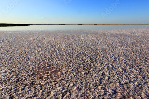 Dry salt lake