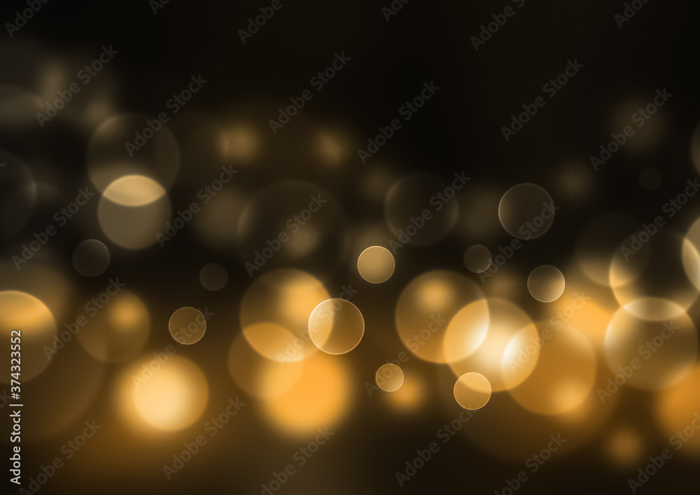 ふわふわの水玉模様 背景素材 黄色 Stock Illustration Adobe Stock