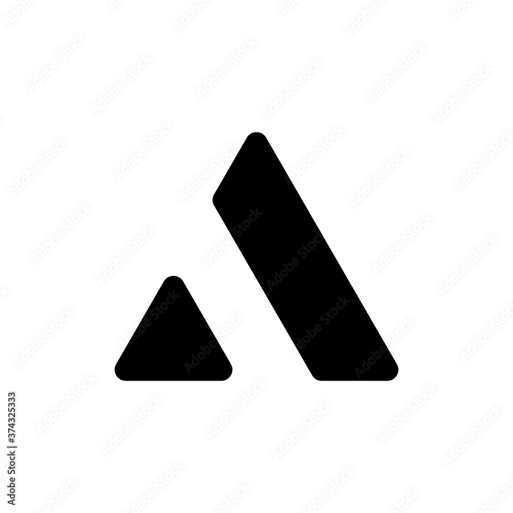 Letter A logo abstract icon design template Letter A logo abstract icon design template