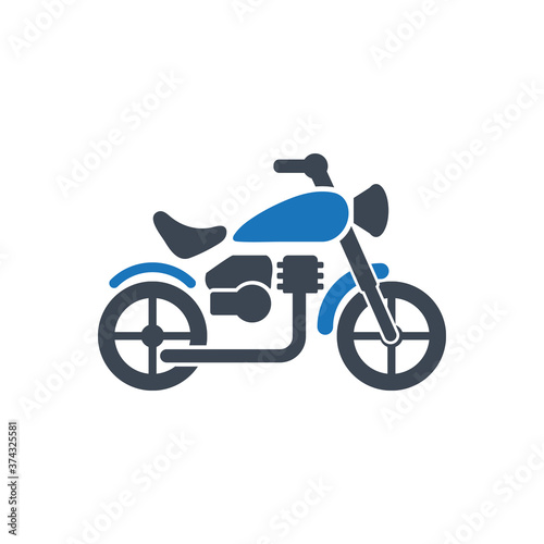 Motorcycle icon ( vector illustration )