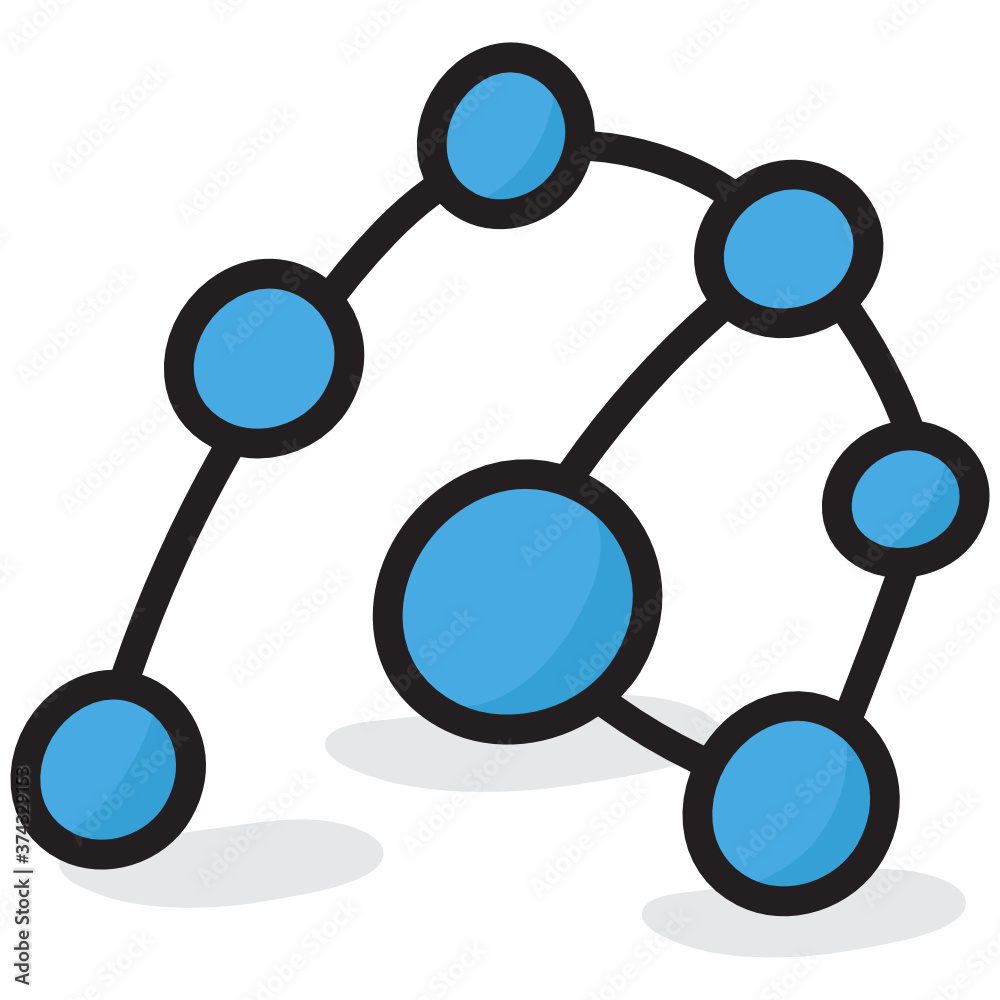 A group of stars, constellation icon in flat vector
A group of stars, constellation icon in flat vector