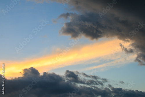 Obraz na płótnie beautiful colorful sky and cloud in twilight time background w salonie