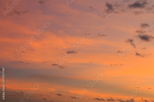 Obraz na płótnie beautiful colorful sky and cloud in twilight time background w salonie