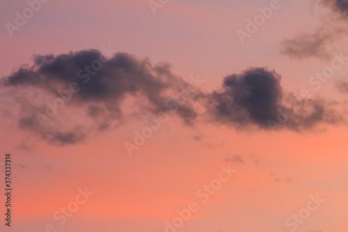 Obraz na płótnie beautiful colorful sky and cloud in twilight time background w salonie