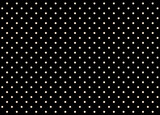 Background texture black with white polka dot pattern. 3D rendering