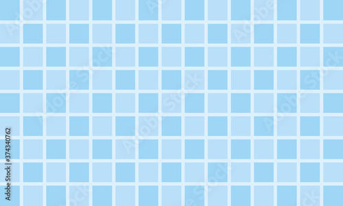 Blue square check tile grid pattern on blue background vector