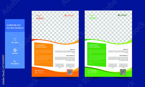 Corporate Brochure or flyer design vector template, Leaflet presentation, Modern Flyer Background Design, Magazine, Poster EPS