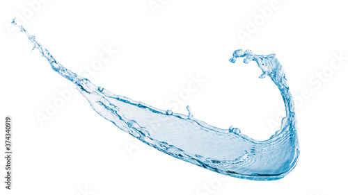 abstract water splash isolated on white background