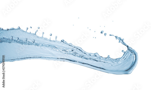 abstract water splash isolated on white background