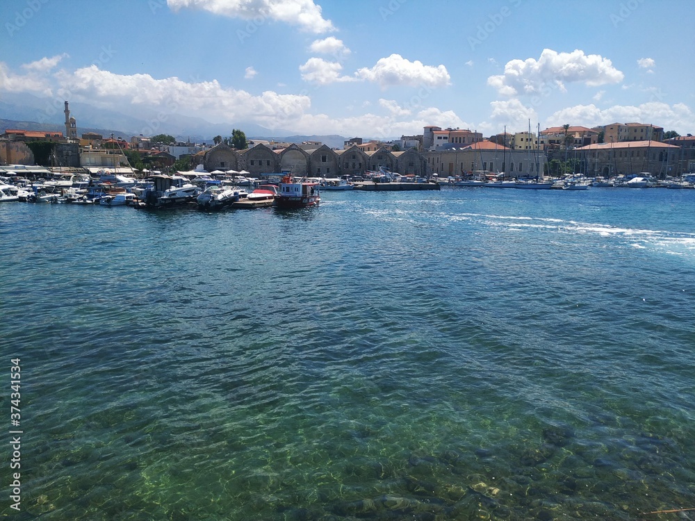 Naklejka premium port khania