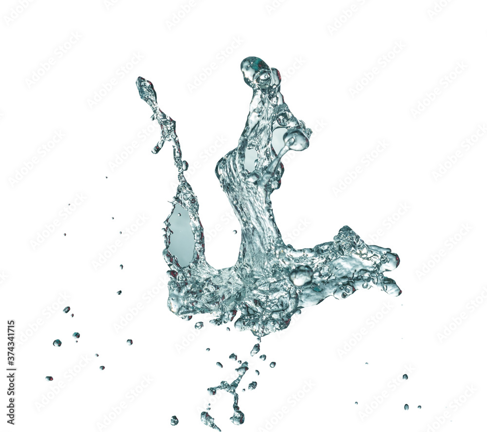Water splash isolated on white background. Water splash isolated on white background.