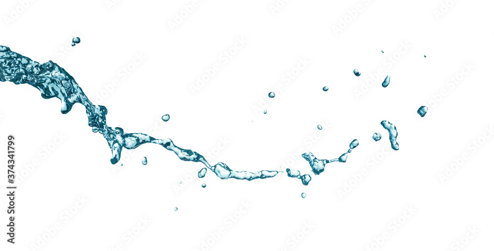 Obraz premium Water splash isolated on white background.