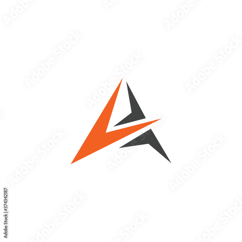 vector illustration of letter A
