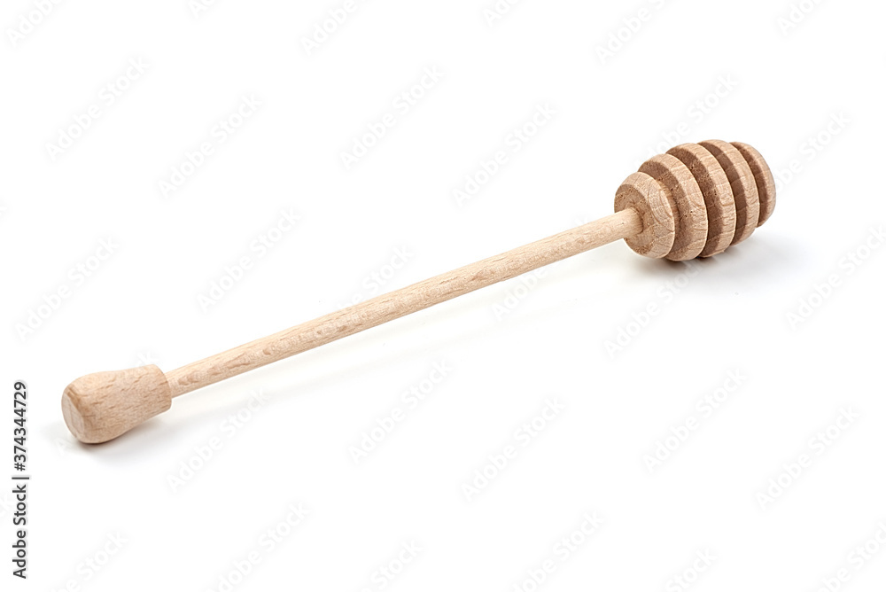 Honey dipper, isolated on white background Honey dipper, isolated on white background