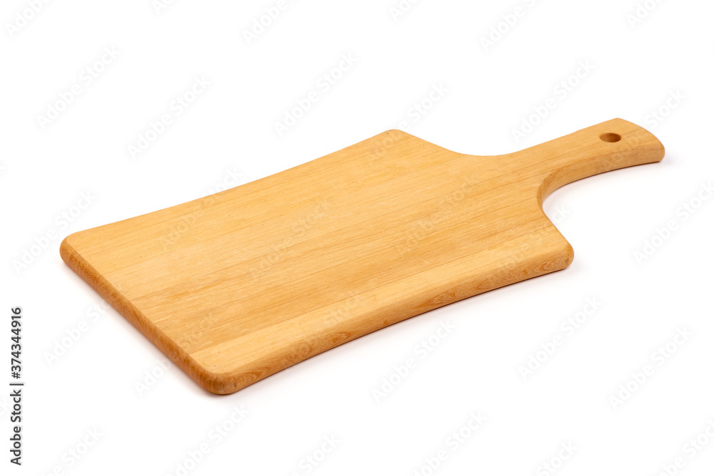 Wooden cutting board, isolated on white background Wooden cutting board, isolated on white background