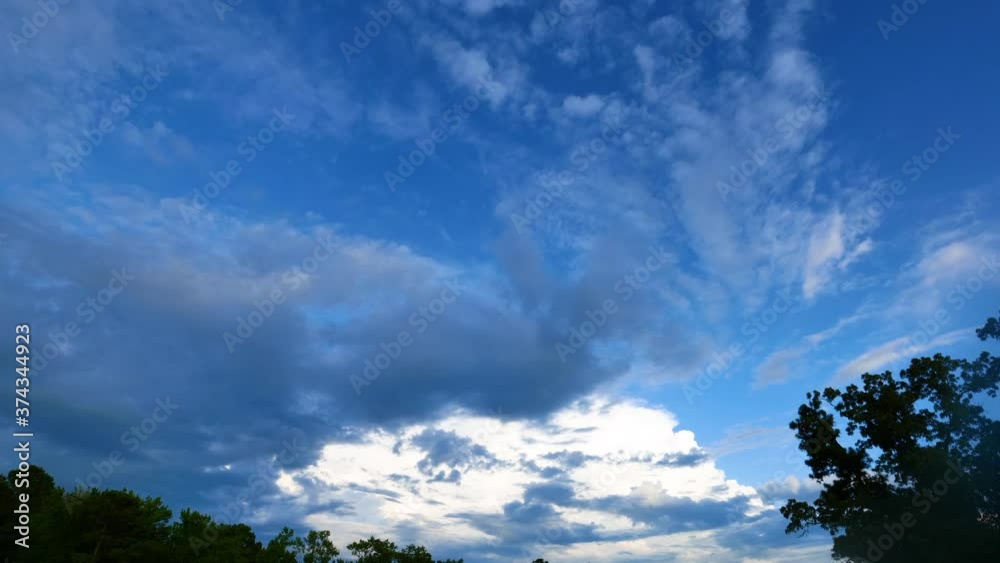 Time lapse of changing cloudscape over North Carolina, U.S. Time lapse of changing cloudscape over North Carolina, U.S.