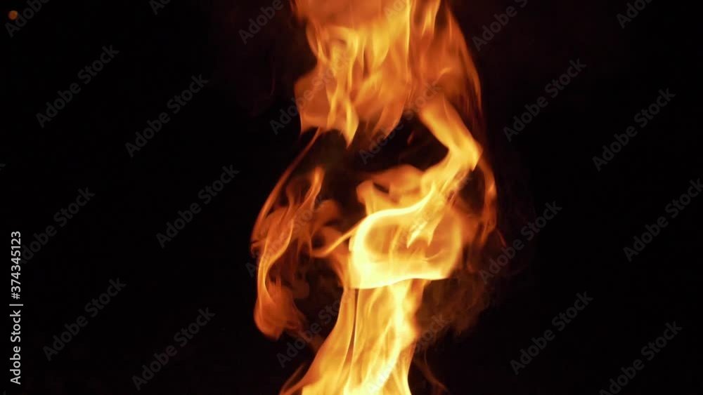 Amazing Big Flames During Night Amazing Big Flames During Night
