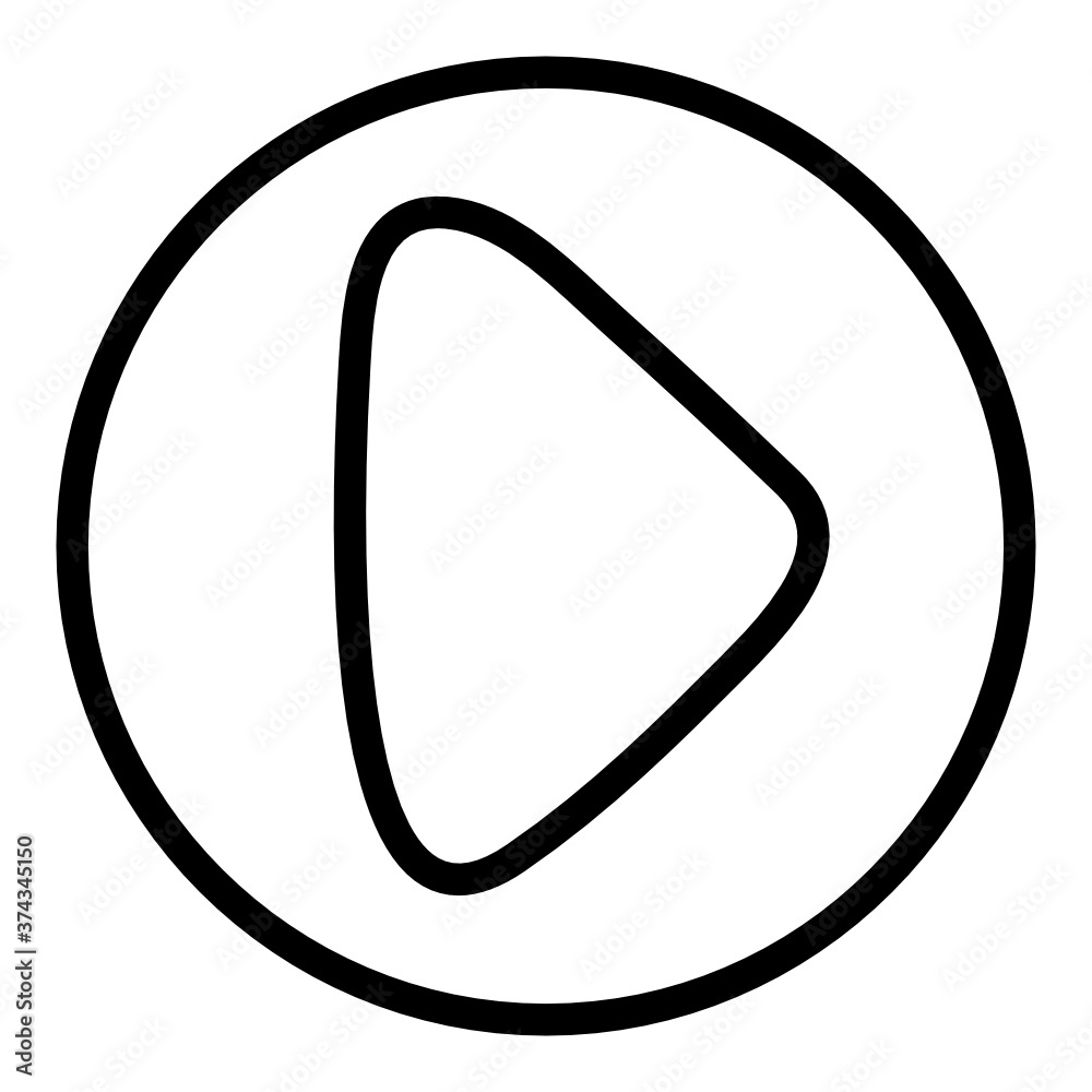 Play button vector in line design
Play button vector in line design