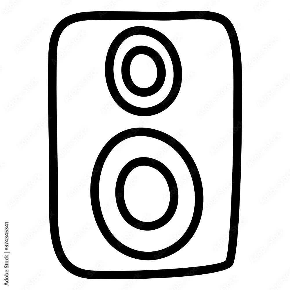 A music sound speaker icon, line stye
A music sound speaker icon, line stye