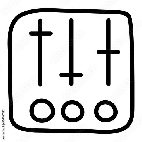 
Line design of volume equalizer, a frequency adjuster
