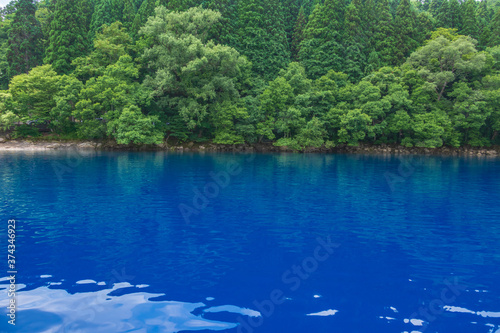 Lake Tazawa in Akita prefecture  Japan