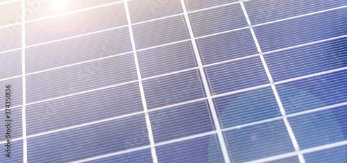 close up solar cell panel on background.