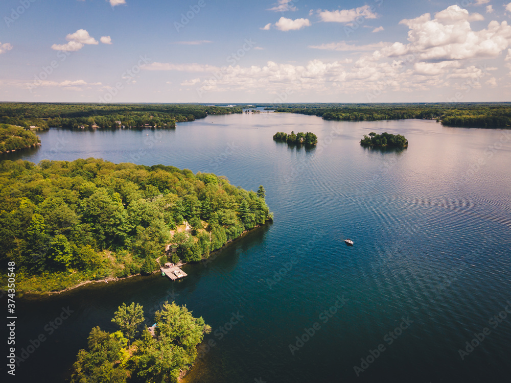 Aerial Drone of Lake