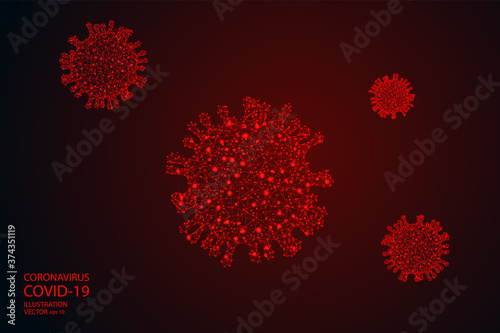 Coronavirus COVID-19. Virus wuhan from china. The official name of the coronavirus disease is COVID-19. Vector illustration EPS 10.