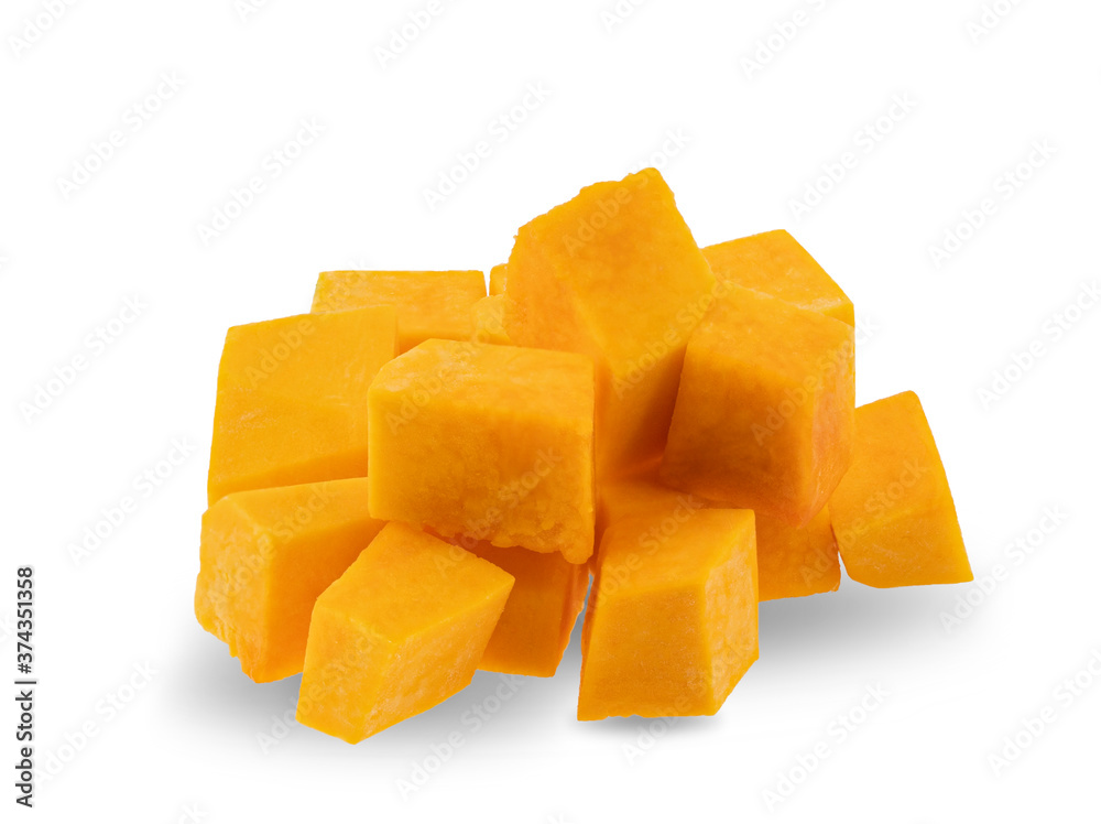 Butternut squash isolated on white background Butternut squash isolated on white background