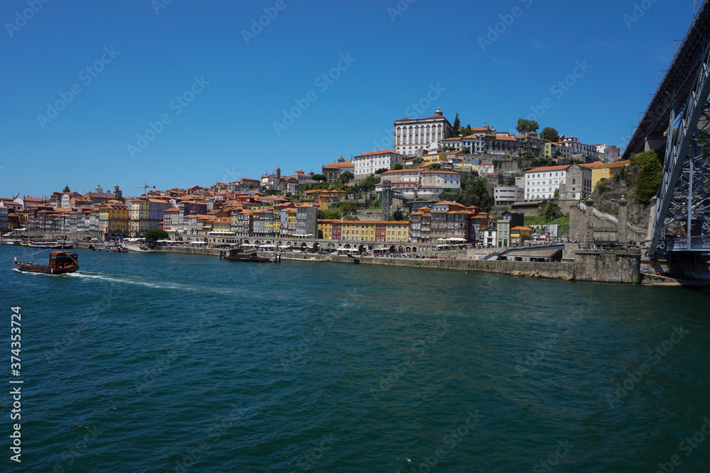 Porto, view on river and old town
