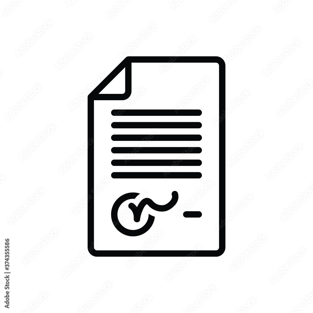 Black line icon for authority Black line icon for authority
