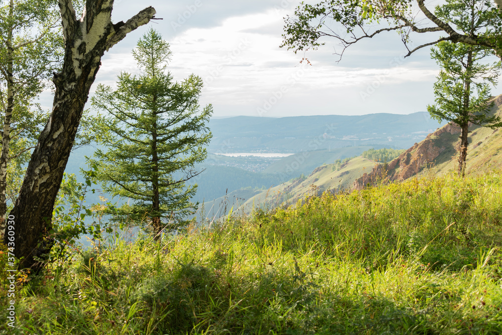 View from the mountain. Travels. Background. View from the mountain. Travels. Background.