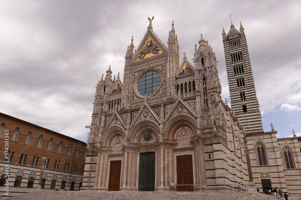 The splendid cathedral of Siena