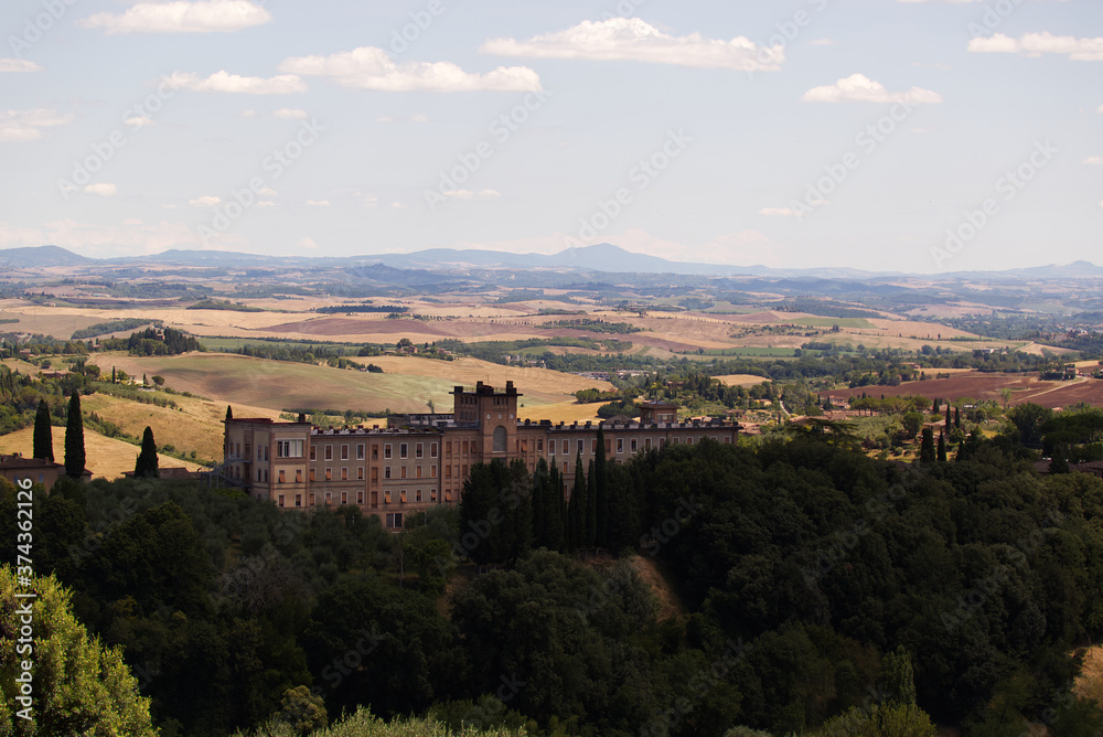 Panorama around the city of Siena