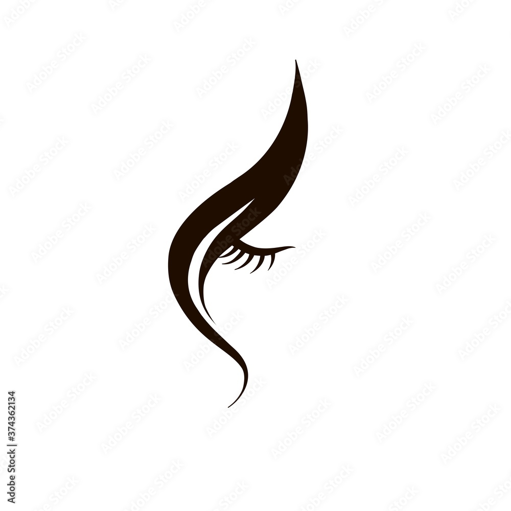 beautiful girl logo hair eyelashes beautiful girl logo hair eyelashes
