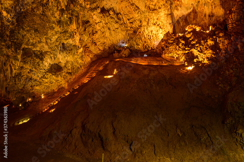 Landscape of Thamluang cave in Thamluang Khunnam Nangnon National Park photo