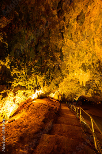 Landscape of Thamluang cave in Thamluang Khunnam Nangnon National Park photo