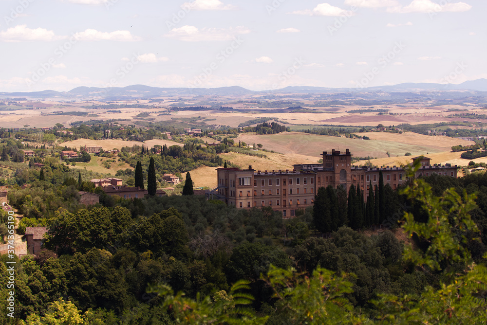 Panorama around the city of Siena