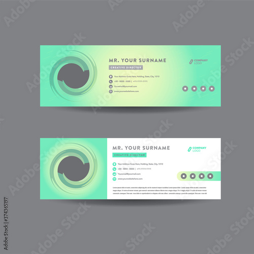 Email Signature Template Design | Email footer | Personal Social Media Cover 