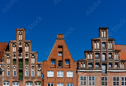 impressive historic red brick buildings in downtown Lunenburg