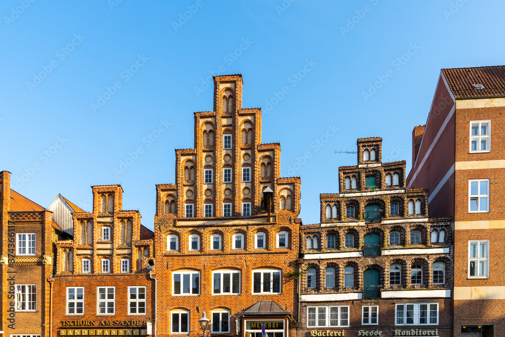 impressive historic red brick buildings in downtown Lunenburg