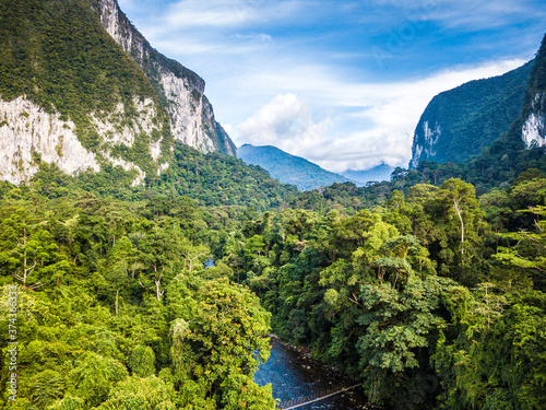 Принти на полотні Exotic rainforest landscape from gunung mulu national park borneo malaysia