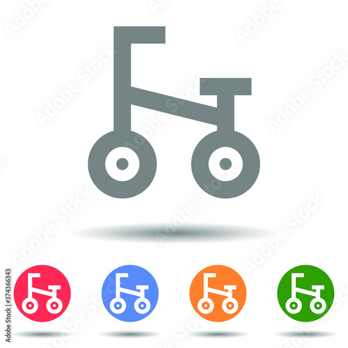 Bike icon vector logo isolated on background