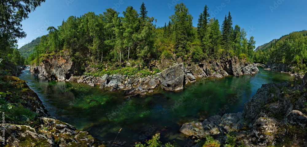 Russia. mountain Altai. Rock canyon Russia. mountain Altai. Rock canyon