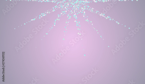 Magic Splash Decoration Blue Background. Hologram 