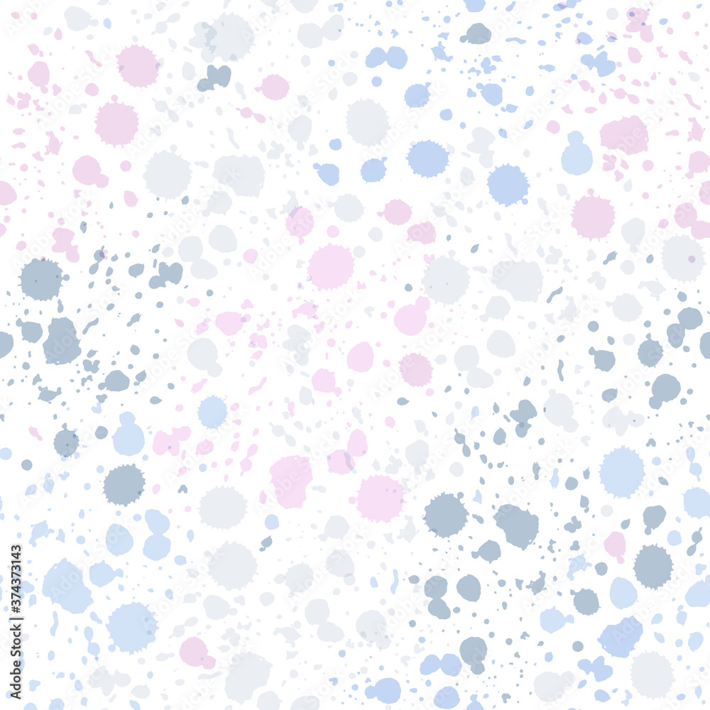 Seamless abstract vector pattern of splashes and drops of pastel colors. Wallpaper. Texture. Seamless abstract vector pattern of splashes and drops of pastel colors. Wallpaper. Texture.