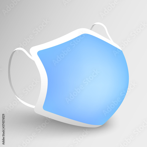 Medical face mask. Vector illustration.