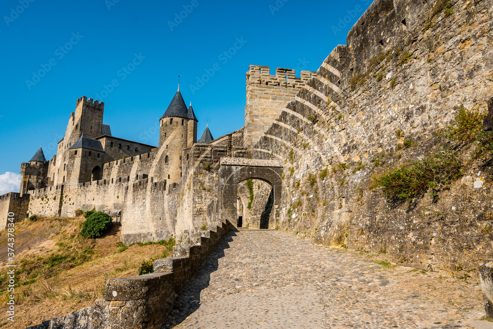 old castle in France, Carcassonne.